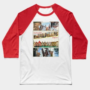 Greetings from Bruges in Belgium Vintage style retro souvenir Baseball T-Shirt